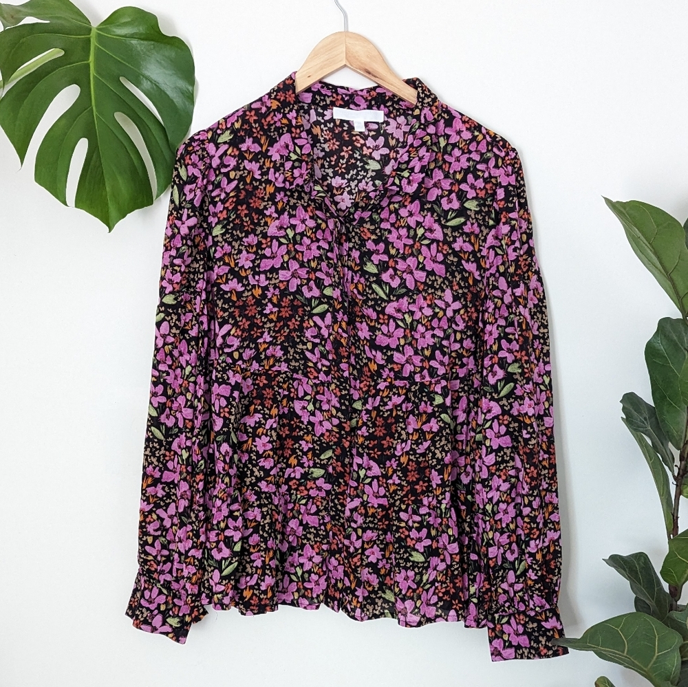 Adyson Parker | Button Front Floral Blouse